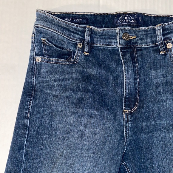 Lucky Brand Bridget Skinny Junior’s Size 7 W Denim Blue Jeans - Picture 6 of 12